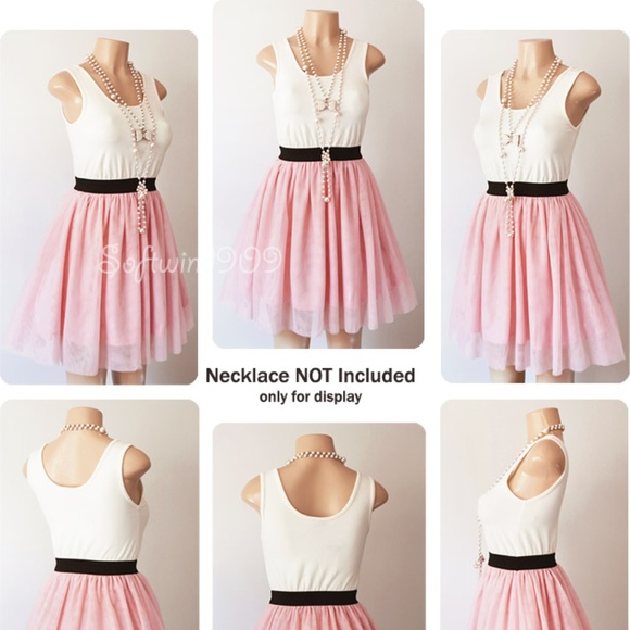 Last☝️ Pink Tutu Tulle Mesh Ballerina Casual Dress - Picture 7 of 8